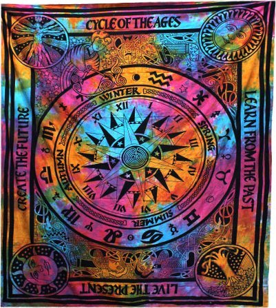 vidaXL Bawełniana narzuta - Cycle of Ages