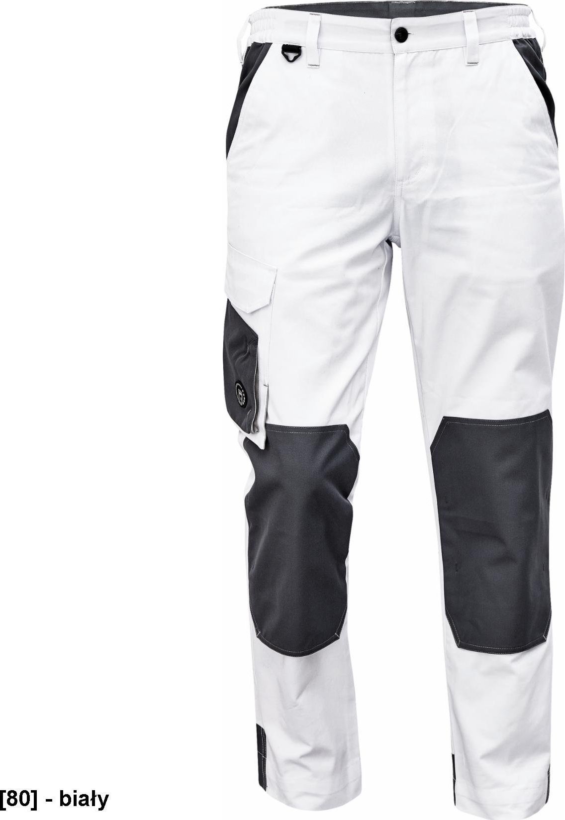 CERVA CREMORNE spodnie - męskie spodnie robocze do pasa, wytrzymała tkanina bawełnianiana, 60% bawełna, 40% poliester - biały 50