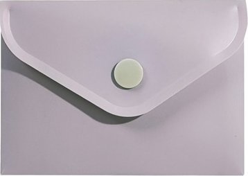 Biurfol Teczka kopertowa koperta na zatrzask A7 PP różowa soft touch BIURFOL