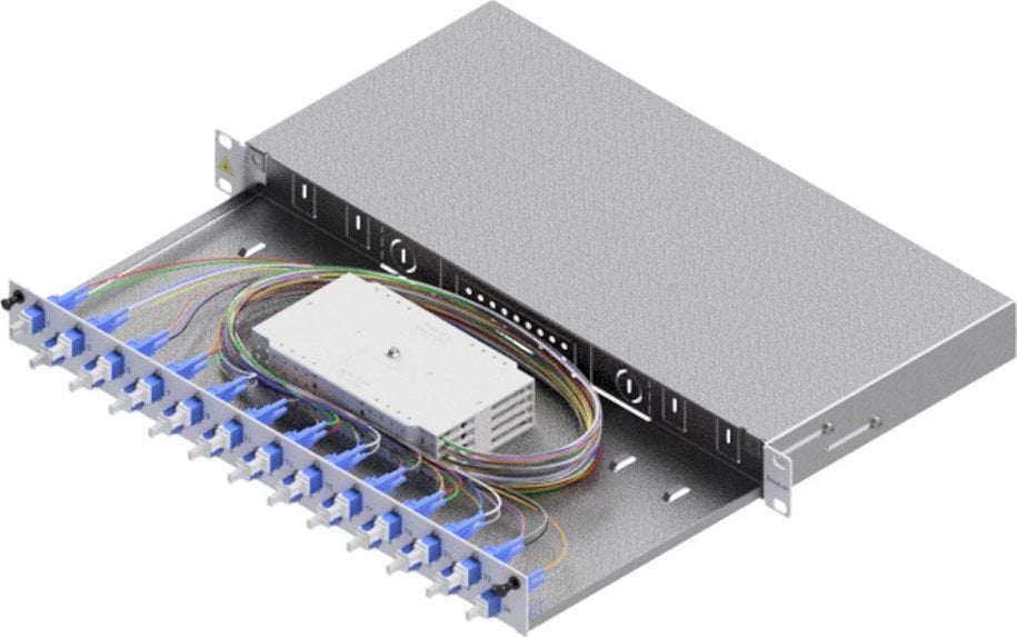 Easylan EASYLAN LWL-Skrzynka spawania Grade C 48,26cm 19Cal 1HE 24 Ports 24x LC-Duplex OS2
