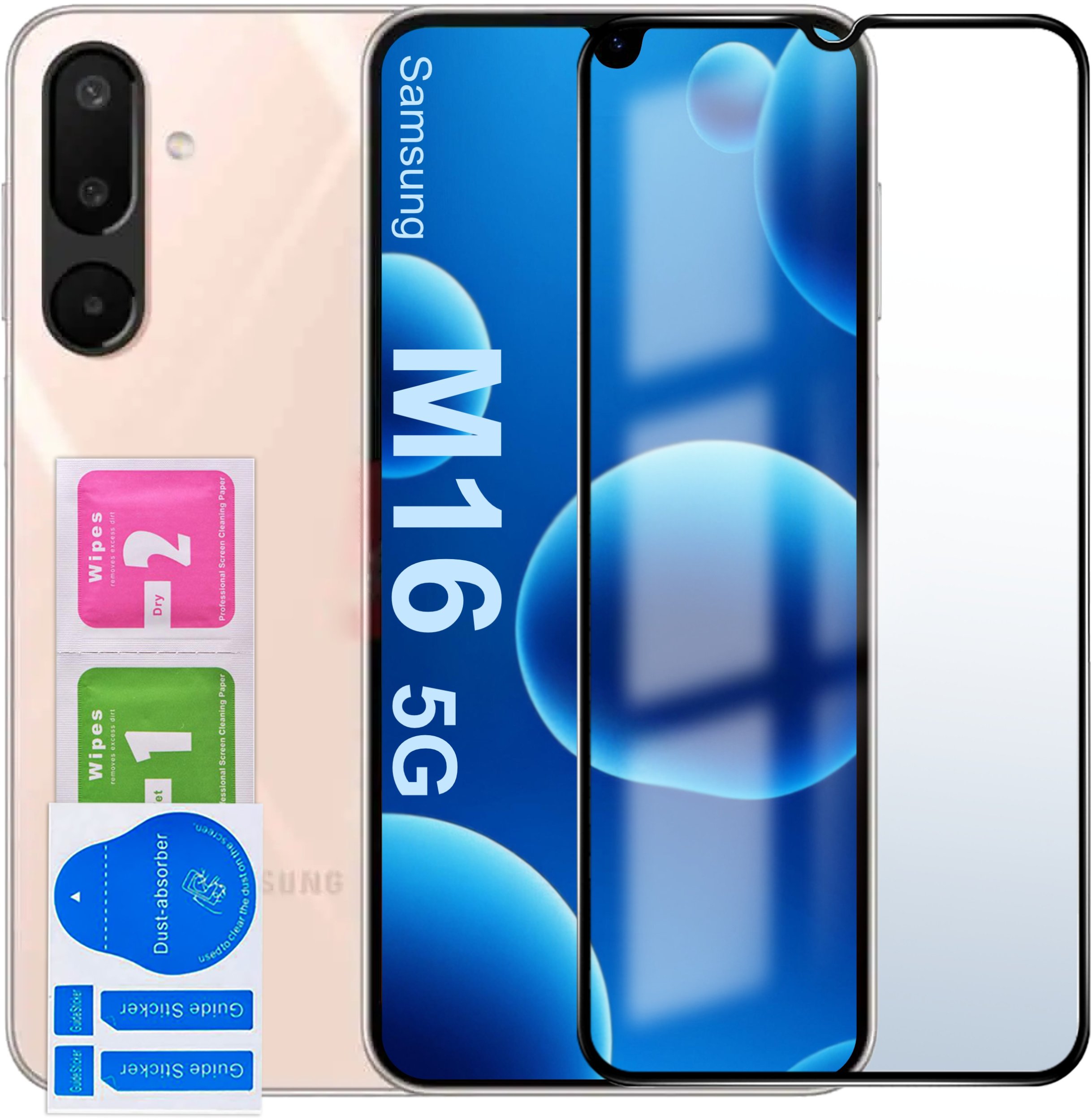 SZKŁO HARTOWANE do Samsung M16 5G PEŁNE NA CAŁY EKRAN 5D 9H