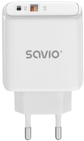 Ładowarka Savio LA-12 Ładowarka sieciowa 20W Quick Charge, Power Delivery 3.0, Biała
