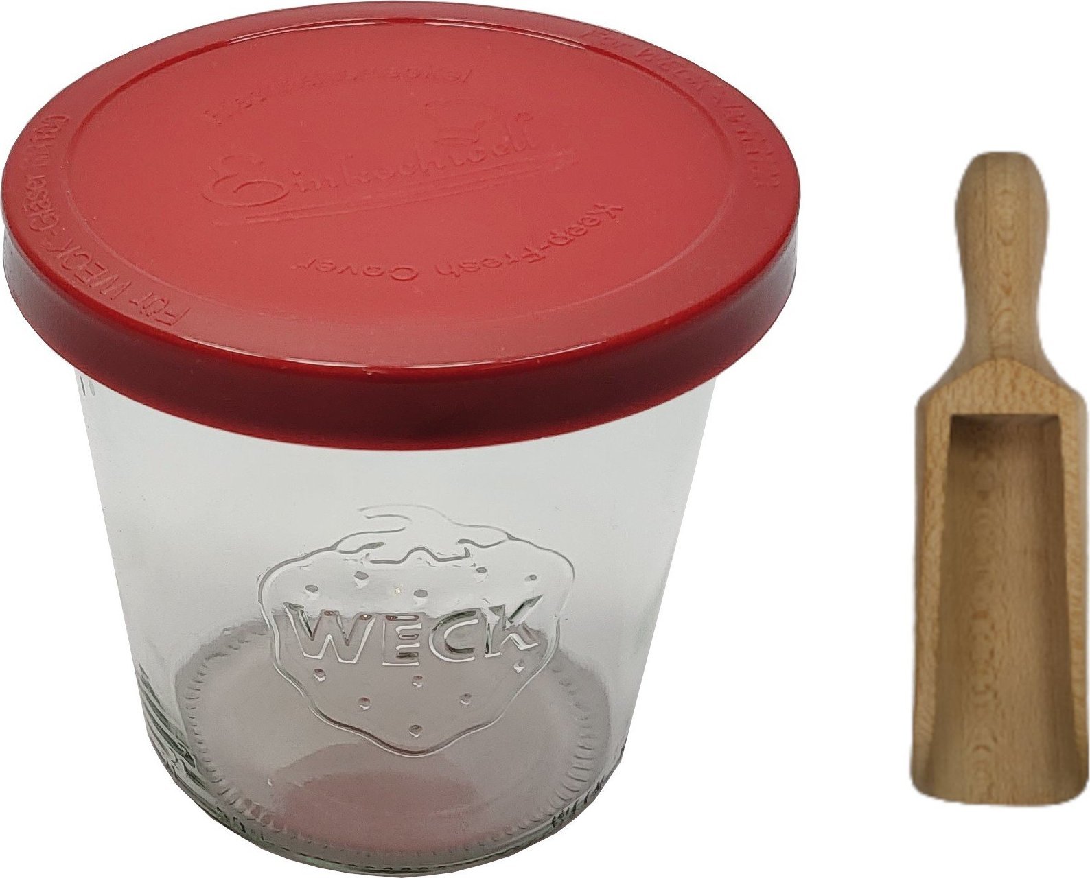 Wamar-Sosenka Zestaw Słoików WECK Pojemność 160 ml średnica 60mm 12 sztuk + Silikonowe wieka, miarka