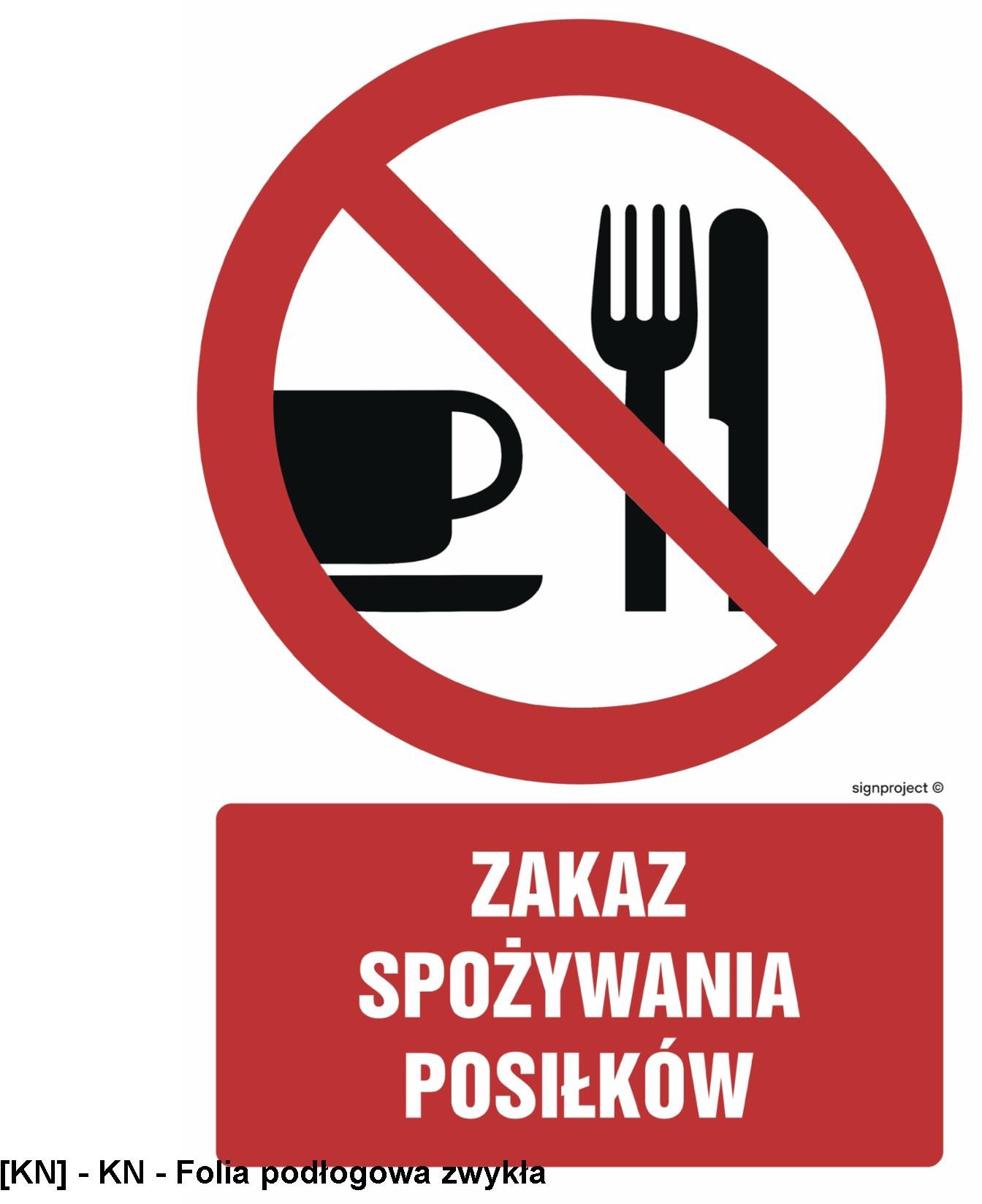 GC024 - Zakaz spożywania posiłków 200x300