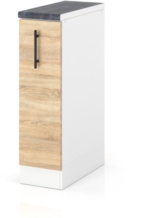 Szafka Kuchenna Stojąca Z Blatem Szafka Cargo 15cm Spremium Dąb Sonoma