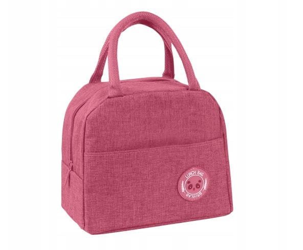 Torba termiczna na lunch box śniadaniowa z uchwytami 23x20x11 cm mix 1szt