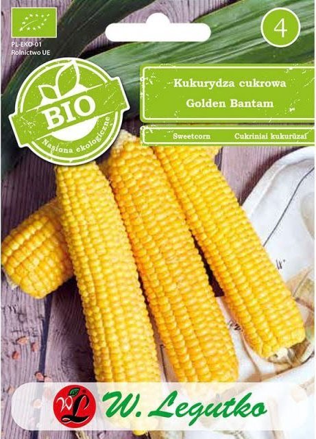 Legutko Nasiona BIO, Kukurydza cukrowa Golden Bantam 10g