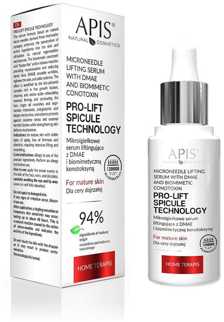 Apis Pro-Lift Spictule Technology Mikroigiełkowe serum liftingujące z DMAE i biomimetyczną konotoksyną 30ml