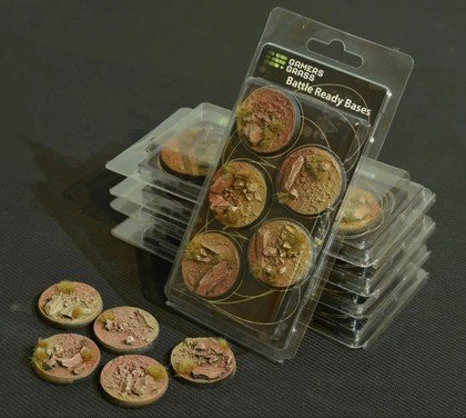 Gamers Grass Gamers Grass: Bases Round - Badlands 40 mm (5 szt.)