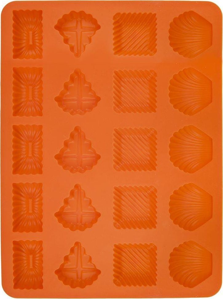 Orion Forma SILIKONOWA do pieczenia ciastek, ciasteczek kruchych, pralin czekoladowych, 20 sztuki