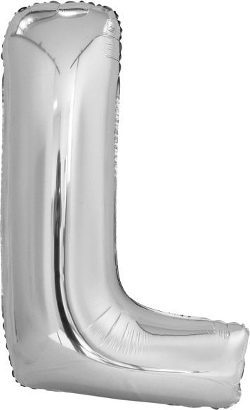 Balon foliowy litera L srebrna 56x86cm