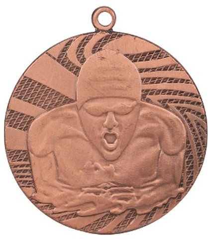 Victoria Sport Medal brązowy stalowy - Szachy z grawerowaniem laserem - RMI