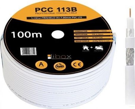 Libox Kabel SAT Coaxial PCC113B CPR - 100m NEW LIBOX