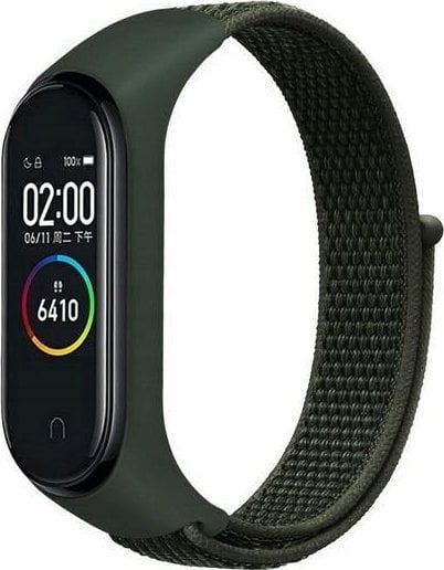 Beline Beline pasek Mi Band 7/6/5/4/3 NylonLoop zielony/green