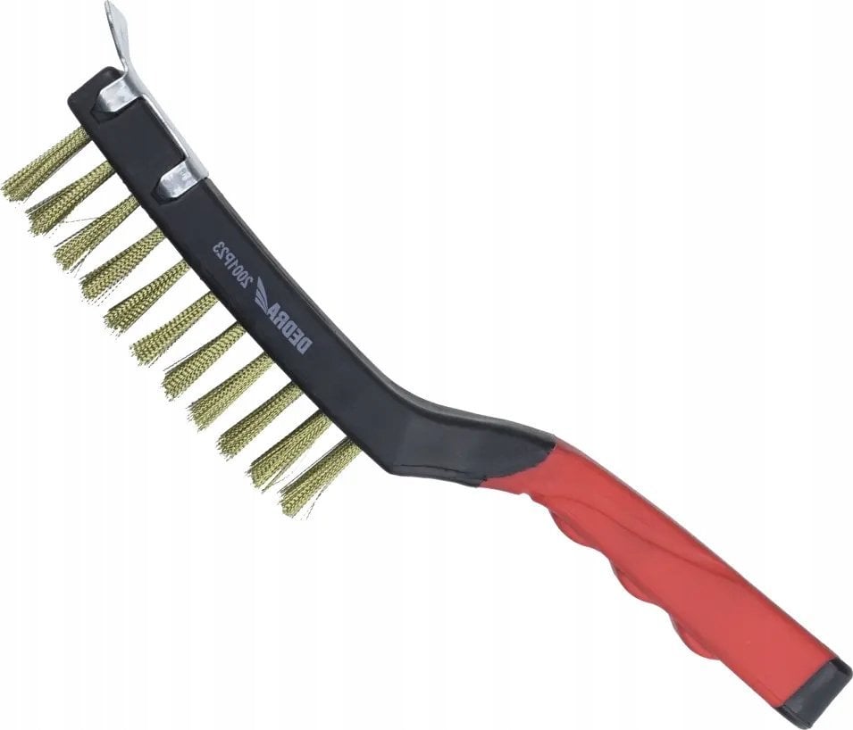 Dedra Szczotka druciana 4-rzędowa+skrob, mosiądz,285mm,dwumat.uchw