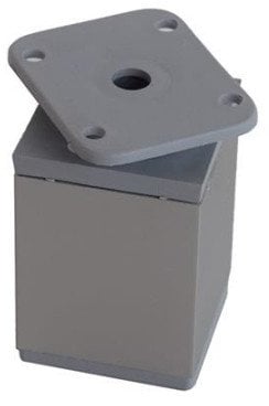 ADJUSTABLE LEG 40X40X100120 MM GREY