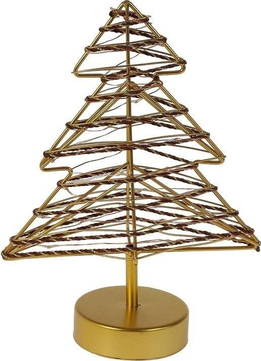 Choinka metalowa świąteczna ze światłem