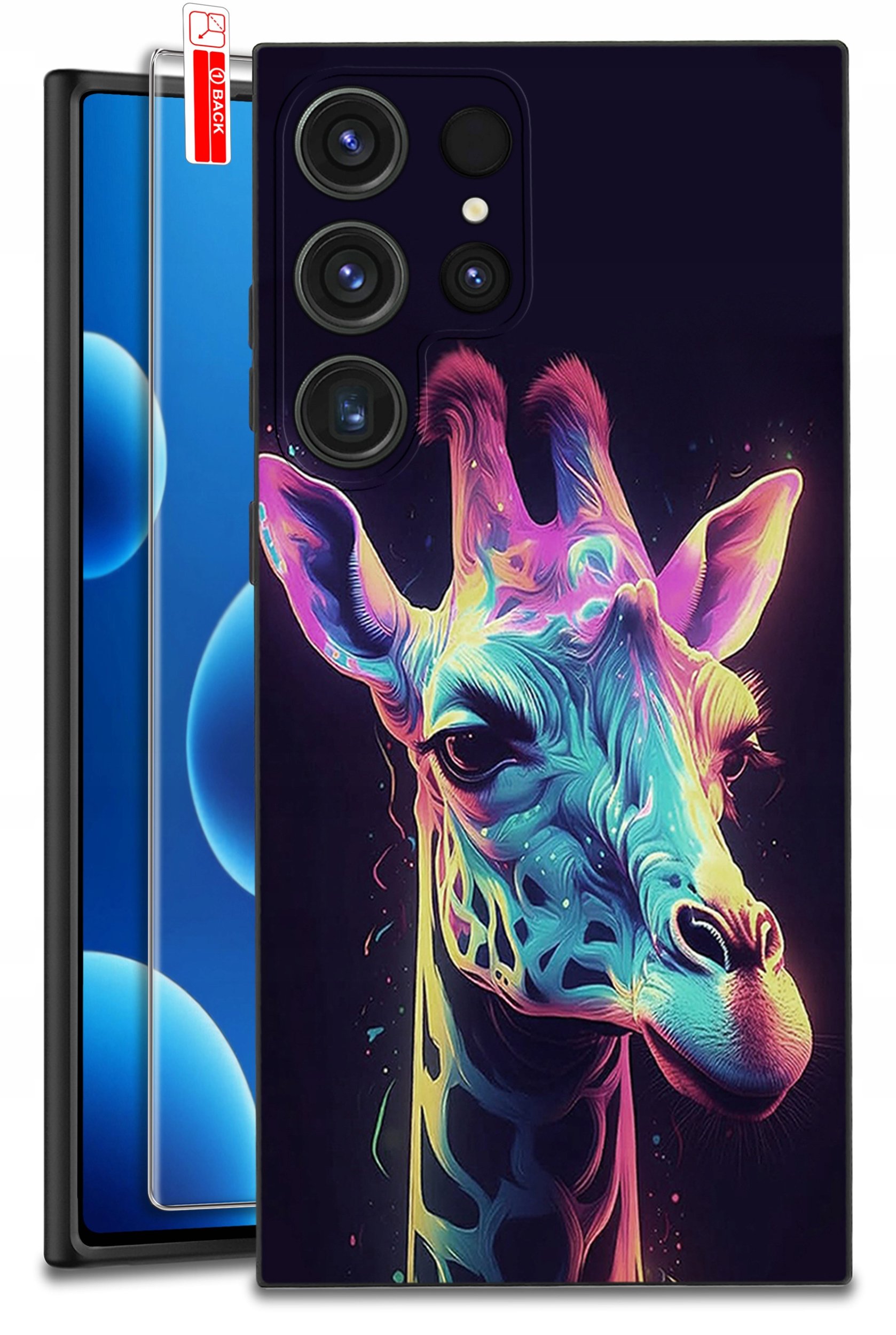 ETUI do Samsung Galaxy S25 Ultra WZORY | SILIKONOWE MATT CASE + SZKŁO 9H