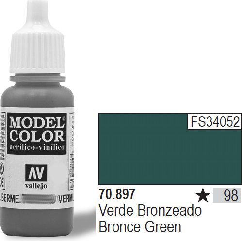Vallejo Farba Nr98 Bronze Green 17ml (70897)