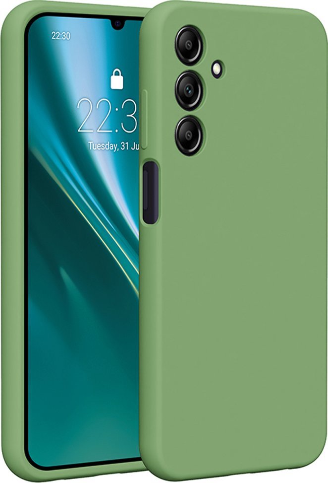 Etteri Nakładka Etteri Silicone Case do Samsung Galaxy A25 5G (global) jasnozielona