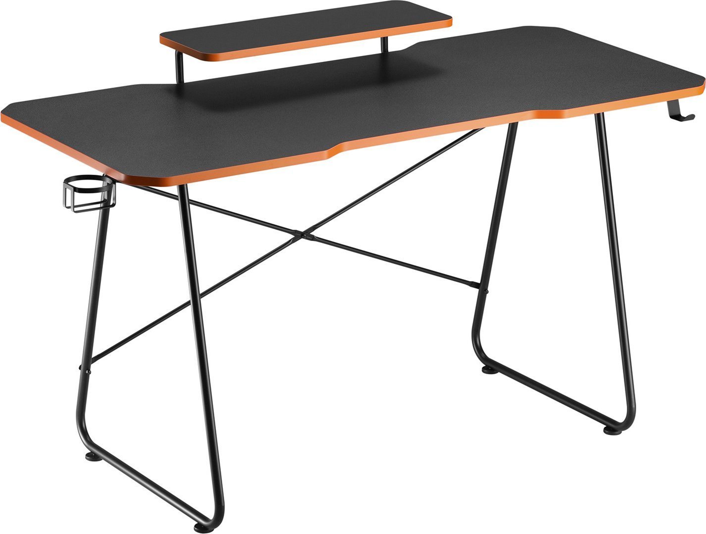 Biurko NanoRS Biurko gamingowe z półką na monitor NanoRS, 50kg max, wysokość 850mm, czarne, RS170