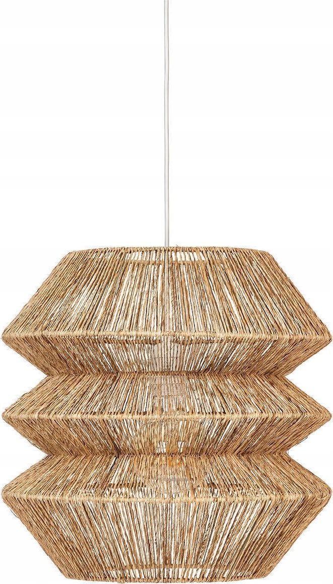 Lampa wisząca Atmosphera Lampa wisząca nad stół LIZA klosz z plecionki juta, Ø 38 cm