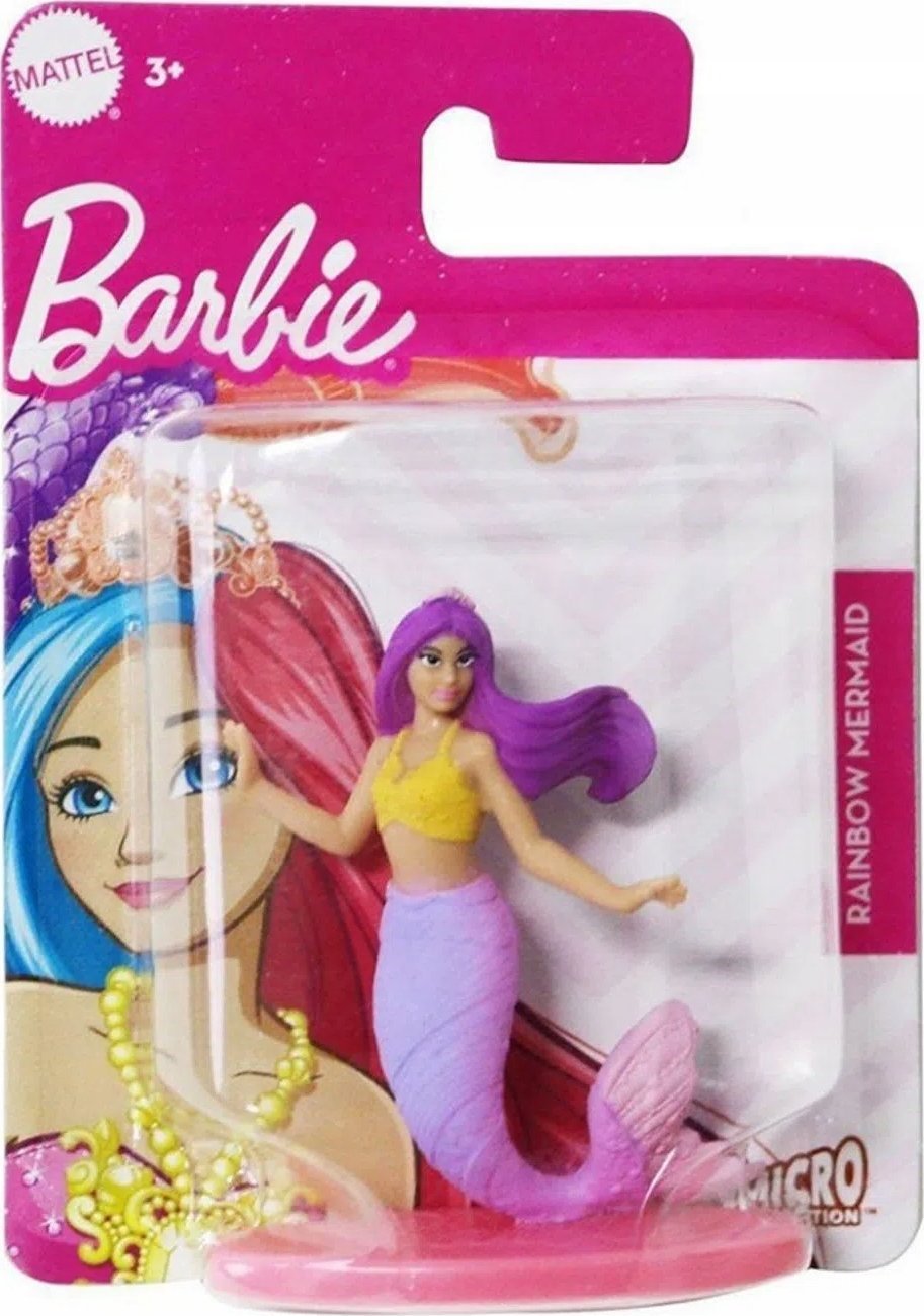 Mattel Barbie Mini Rainbow Mermaid Syrenka 6cm