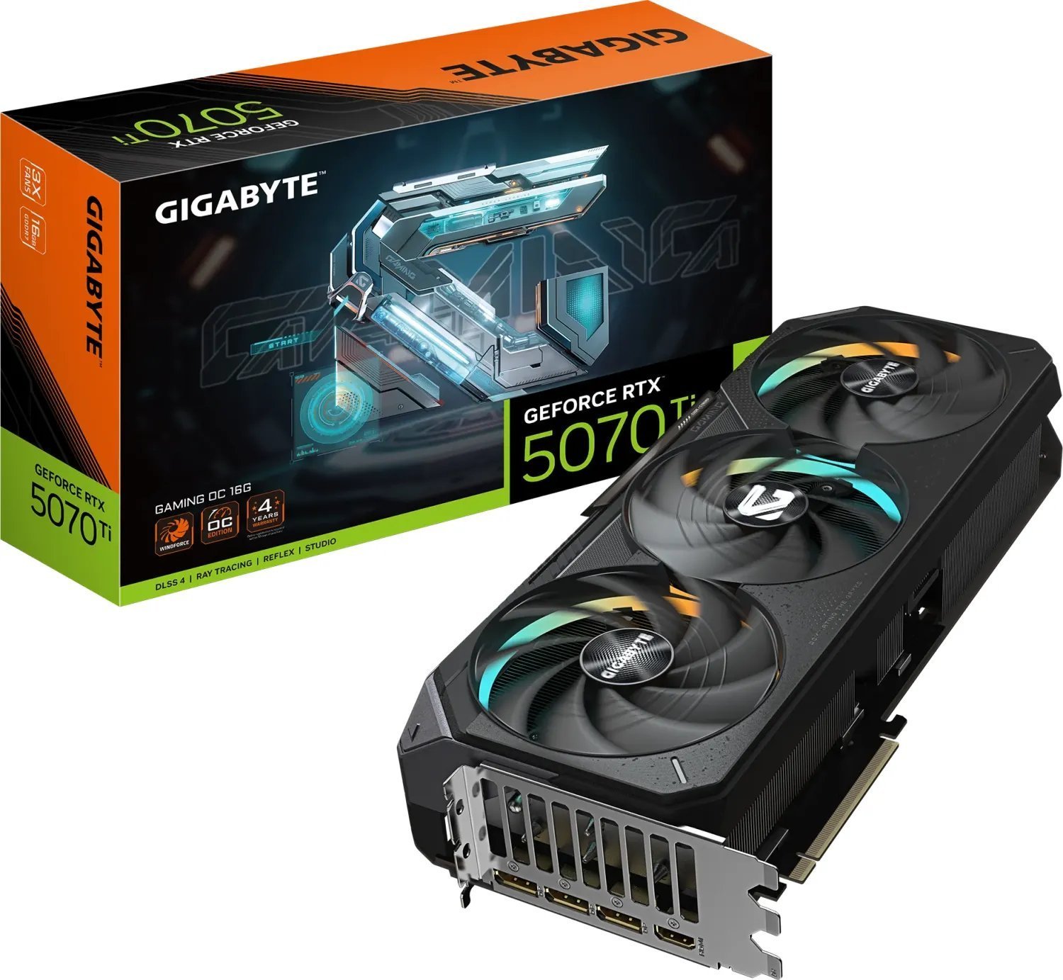 Karta graficzna Gigabyte GeForce RTX 5070 Ti Gaming OC 16GB GDDR7 (GV-N507TGAMING OC-16GD)