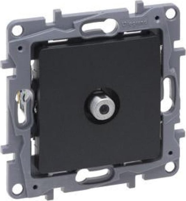 Legrand Niloe Selection Gniazdo tv typu f końcowe do instalacji typu gwiazda 1db antracyt 762250