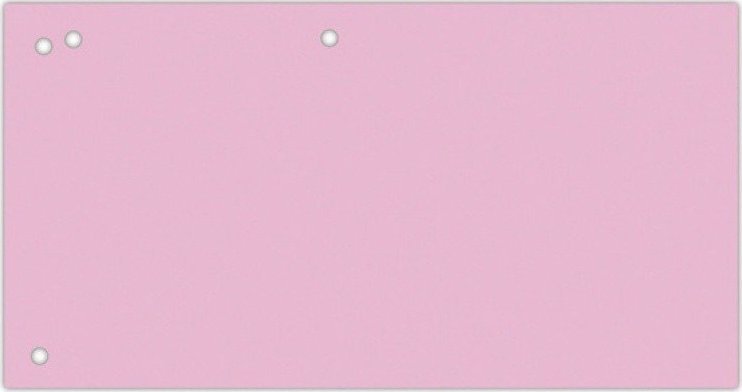 Office Products Przekładki OFFICE PRODUCTS, karton, 1/3 A4, 240x105mm, 100szt., różowe
