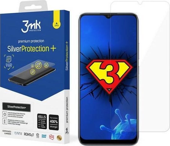 3MK 3MK Silver Protect+ Realme V11 5G Folia Antymikrobowa montowana na mokro