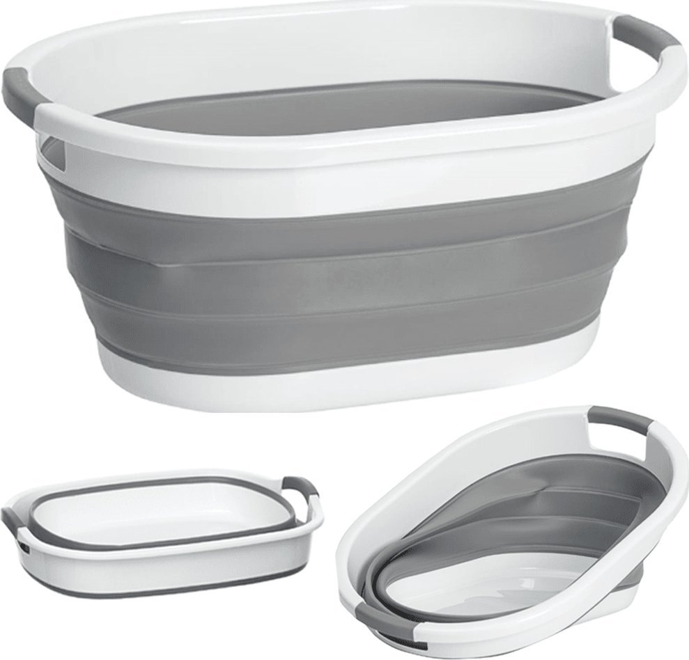 Kosz na pranie Korbi DUŻY KOSZ NA PRANIE MISKA SKŁADANA SILIKONOWA 25L