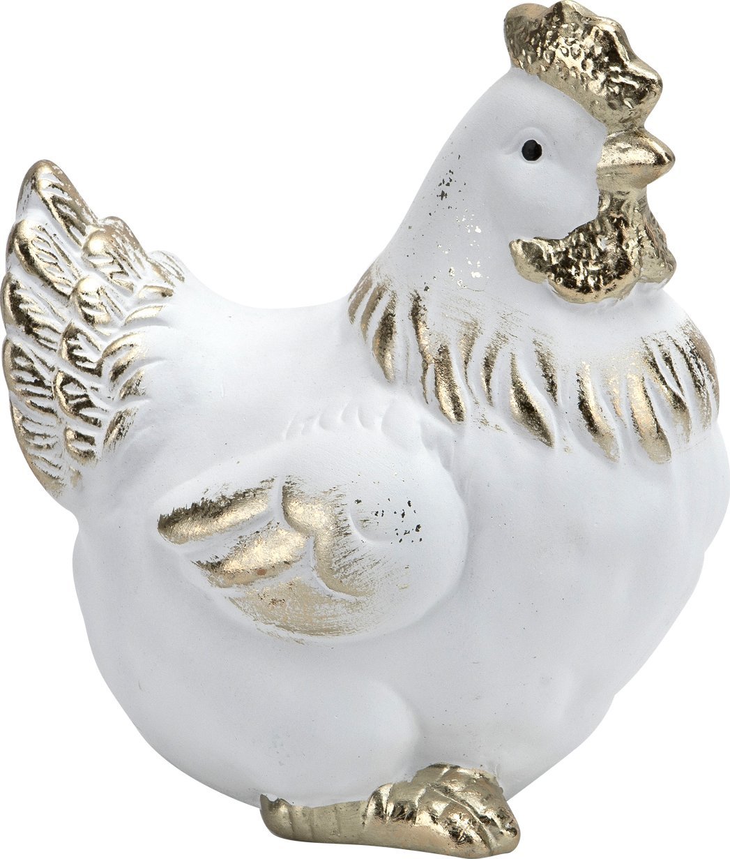 Art-Pol Figurka Kurki złoto-biała duża
