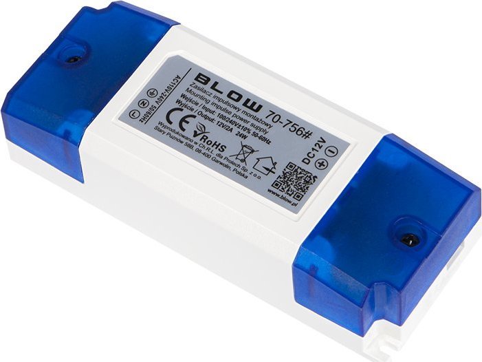 Blow 70-756# Zasilacz impulsowy montażowy 12v/2a 24w
