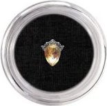 Bass Cosmetics Cyrkonia, ozdoba metalowa - duży kamień biały opalizujący 6 / Bass Cosmetics