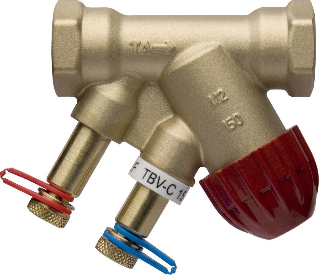 TA Hydronics TBV-C - Zawór równoważący i regulacyjny do odbiorników końcowych z regulacją on-off DN20 NF gwinty wewnętrzne