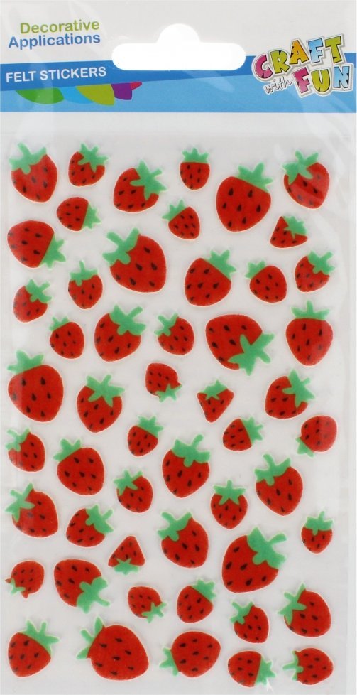 Craft with Fun OZDOBA DEK FILC TRUSKAWKI SPRZYL CF PBH 24/288