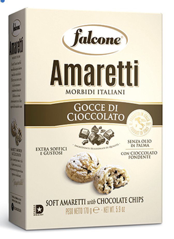 Falcone Ciastka z czekoladą Amaretti 170g -