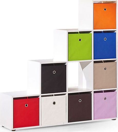 Elior Nowoczesny regał schodkowy Maleo 4X - biały