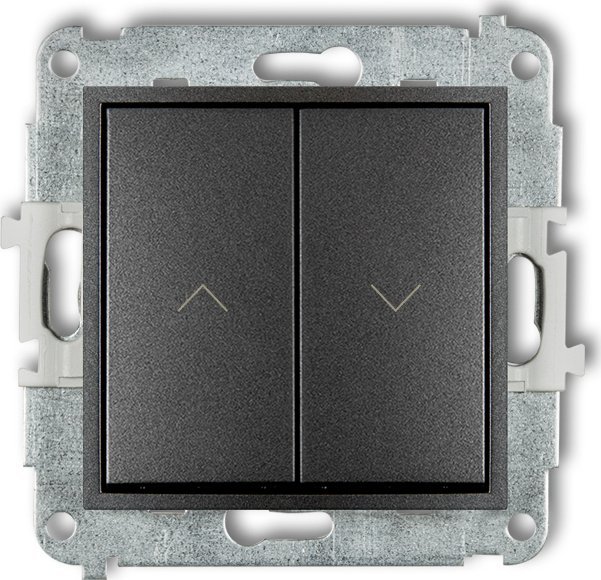 Karlik Mini Przycisk żaluzjowy grafitowy (11MWP-8)