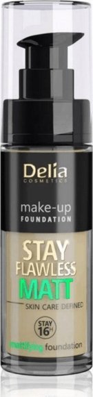 Delia Delia Cosmetics Stay Flawless Matt Podkład matujący 16H nr 406 Cookie 30ml