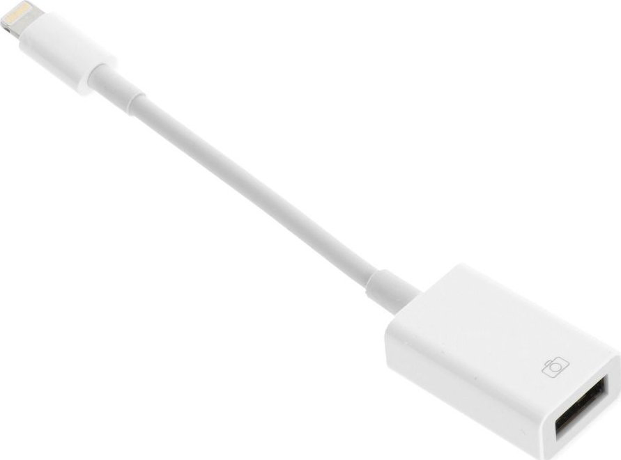Adapter AV OEM Adapter OTG USB A (żeński) do Lightning (męski) biały