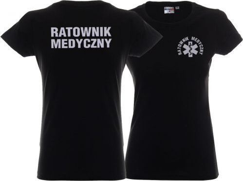 LPP - Promostars Koszulka ratownicza czarna damska odblaskowa FUNKCYJNA