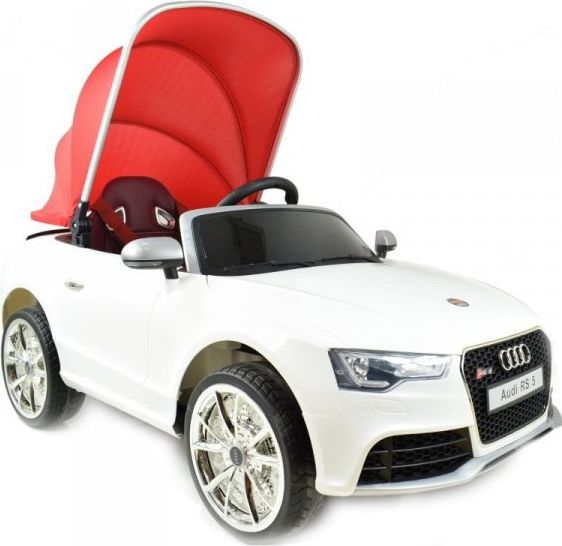 Super-Toys ORYGINALNE AUDI RS 5 Z DASZKIEM, FUNKCJĄ BUJANIA, MIĘKKIM SIEDZENIEM/RS5