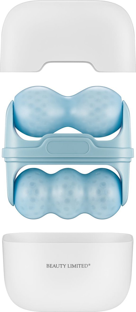 Beauty Limited Masażer chłodzący falisty 2w1 Ice Roller Blue