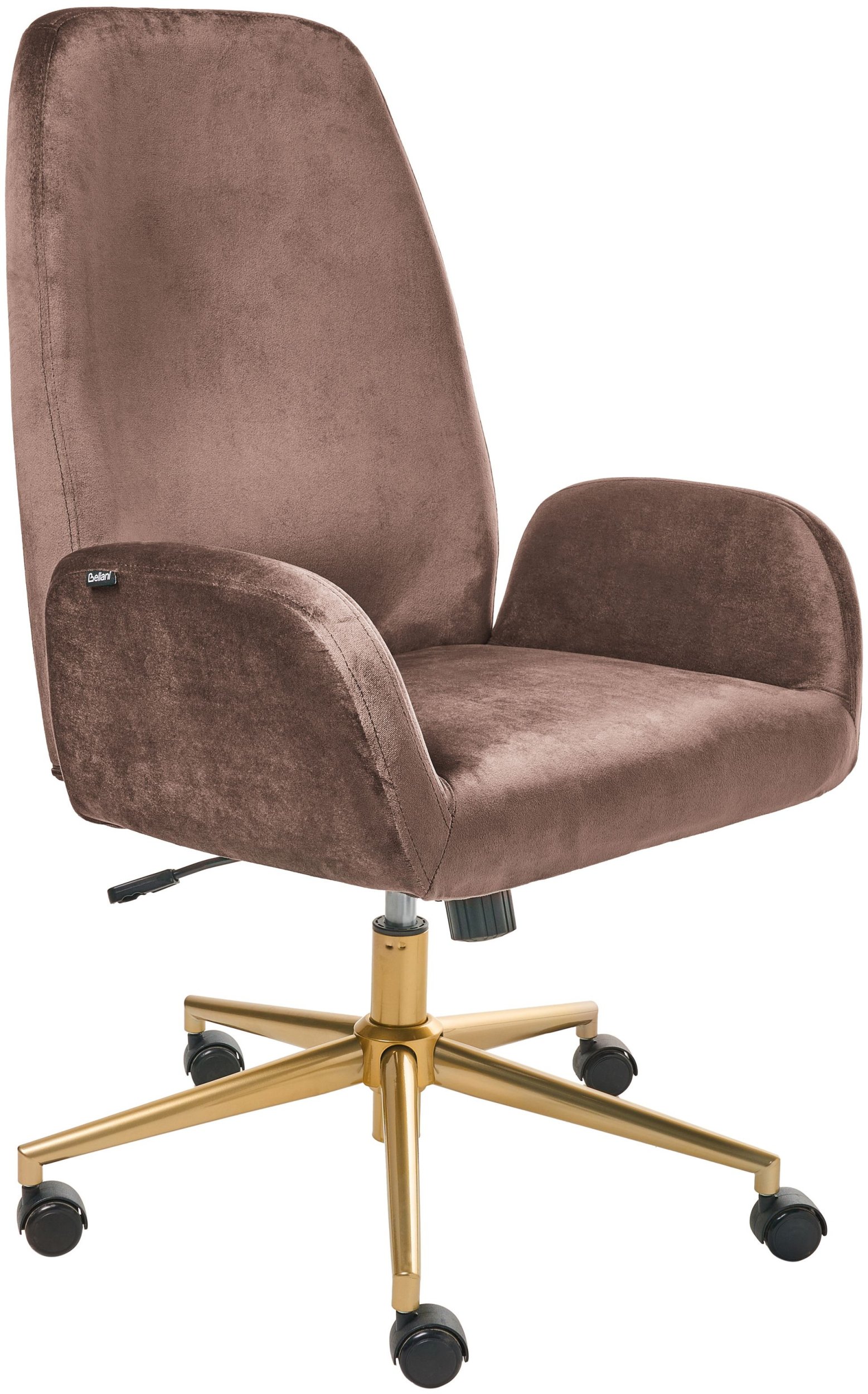 Krzesło biurowe Beliani Clare Brązowe