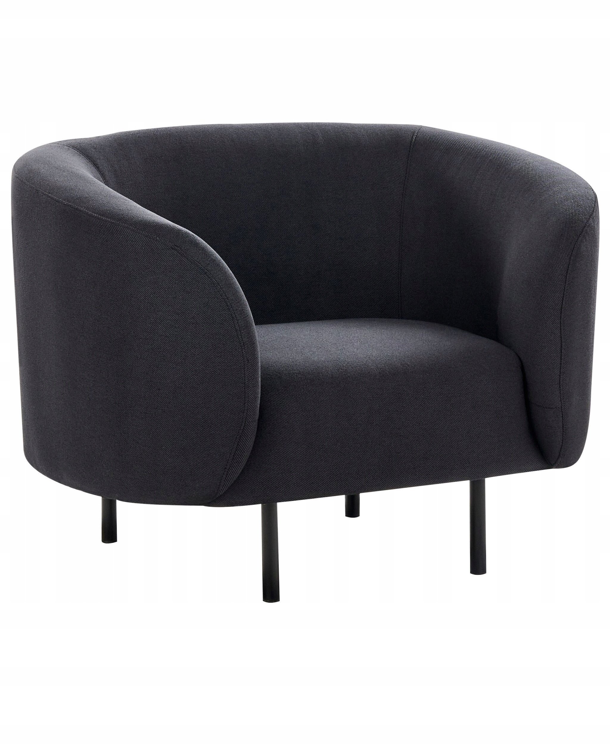 Beliani Fotel LOEN Czarny