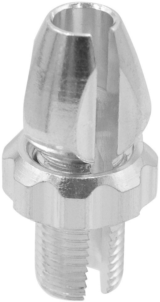 Śruba regulacyjna dźwigni hamulca Alligator, aluminiowa, M10, srebrna