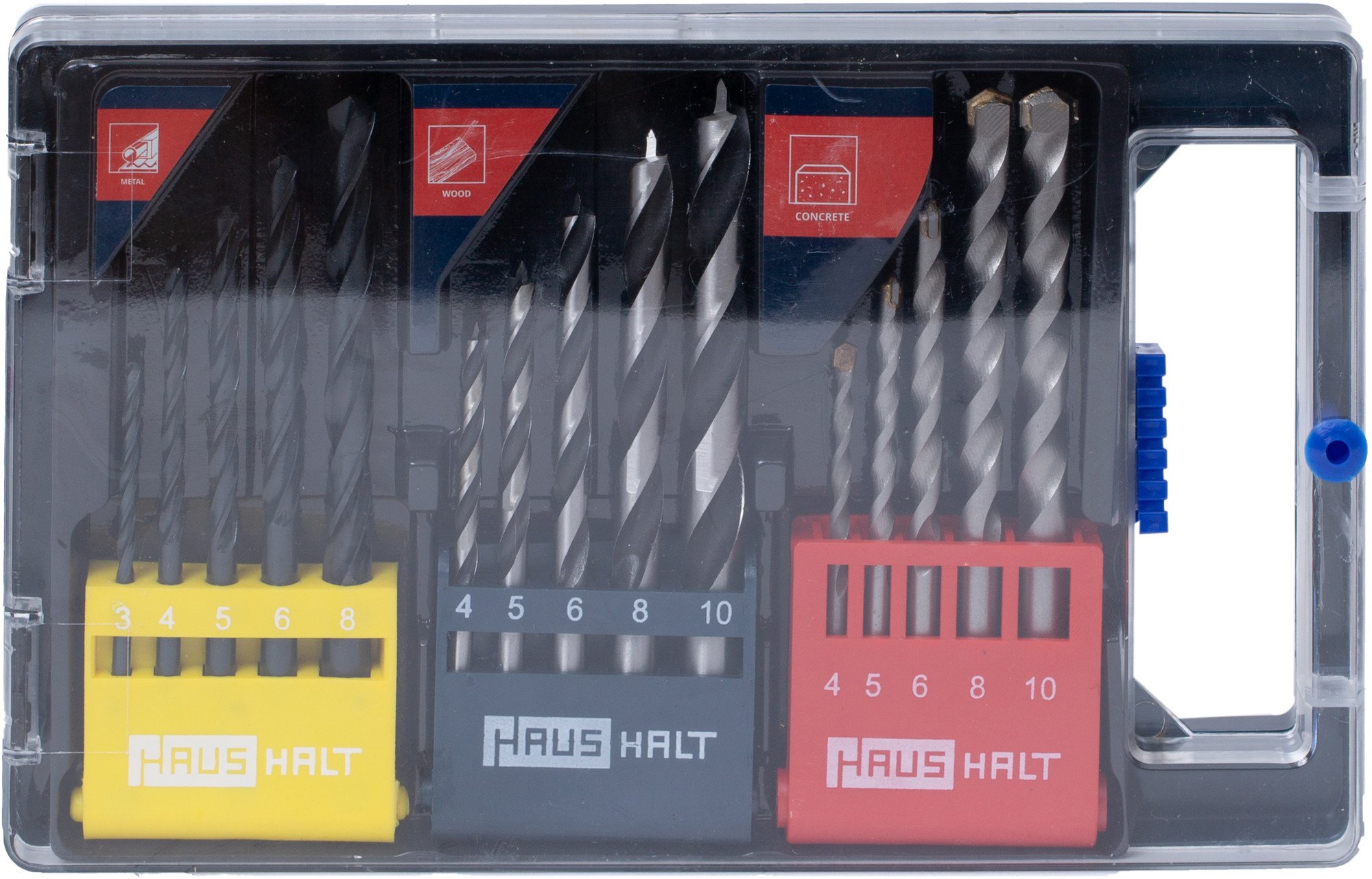 COMBO DRILL SET HSS+WOOD+MASONRY 15PCS