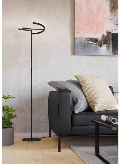 FLOOR LAMP CASTELPOTO LED 2X8.8W BLACK